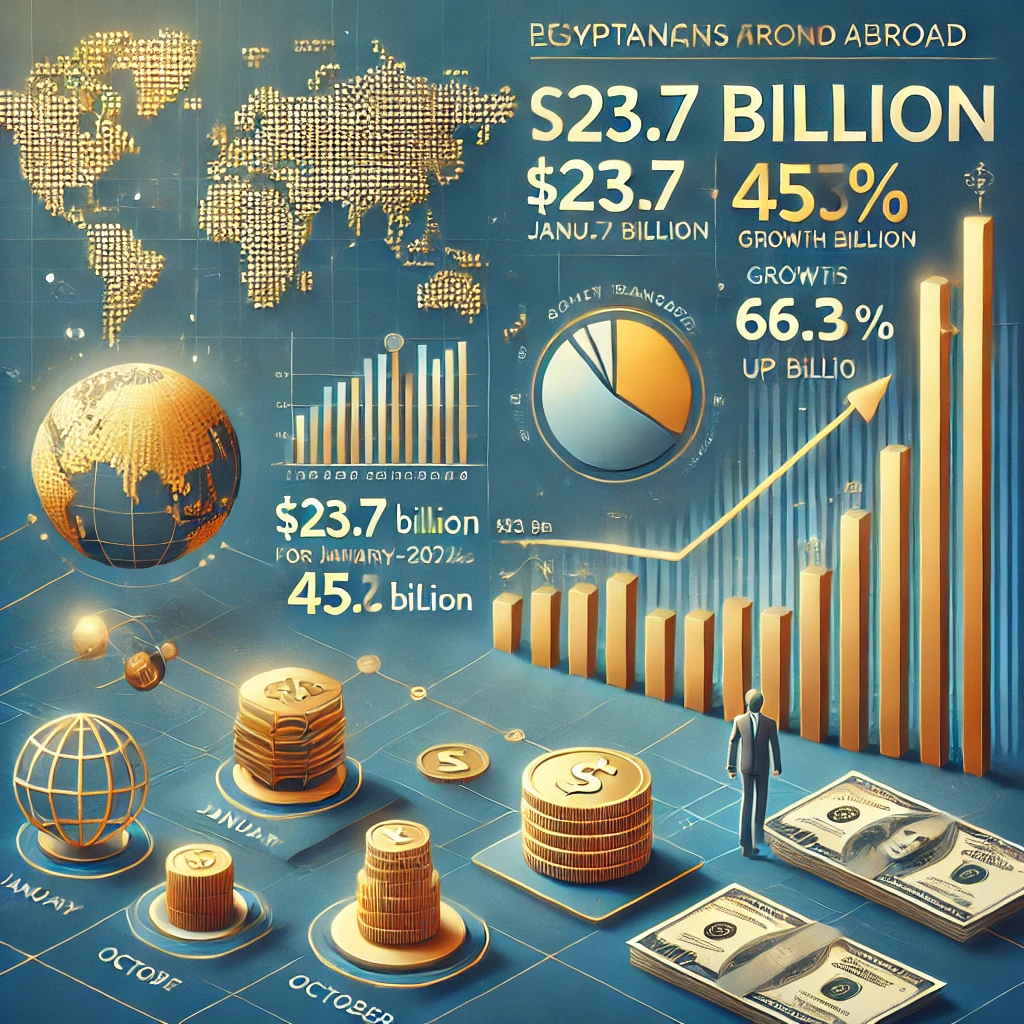 تحويلات المصريين بالخارج تسجل 23.7 مليار دولار في 10 أشهر